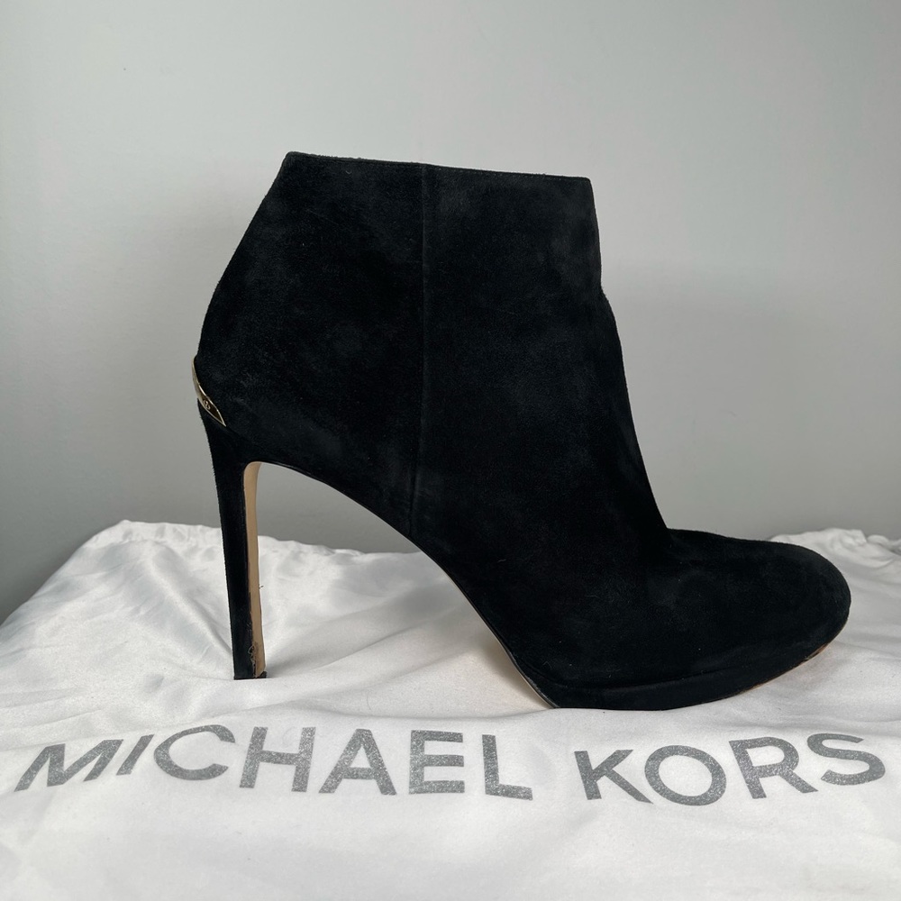 .MICHAEL KORS Suede Stiletto Ankle Boots
